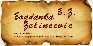 Bogdanka Zelinčević vizit kartica